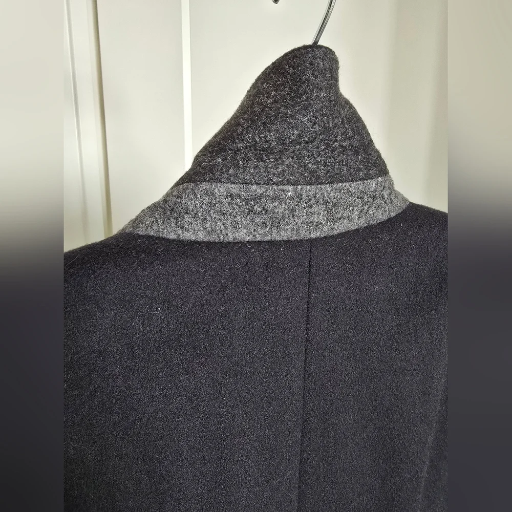 Allsaints Black Wool Coat - Picture 8 of 15